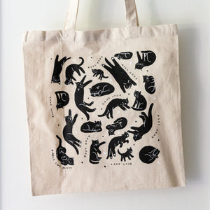 Good Luck Black Cats Canvas Tote