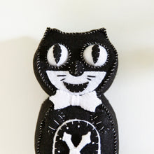 Load image into Gallery viewer, Felt Cat Clock PREORDER