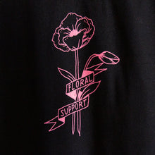 Load image into Gallery viewer, Floral Support Shirt Black