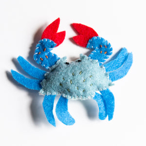 Felt Blue Crab Buddy