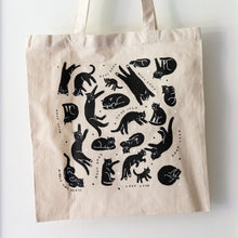 Load image into Gallery viewer, Good Luck Black Cats Canvas Tote