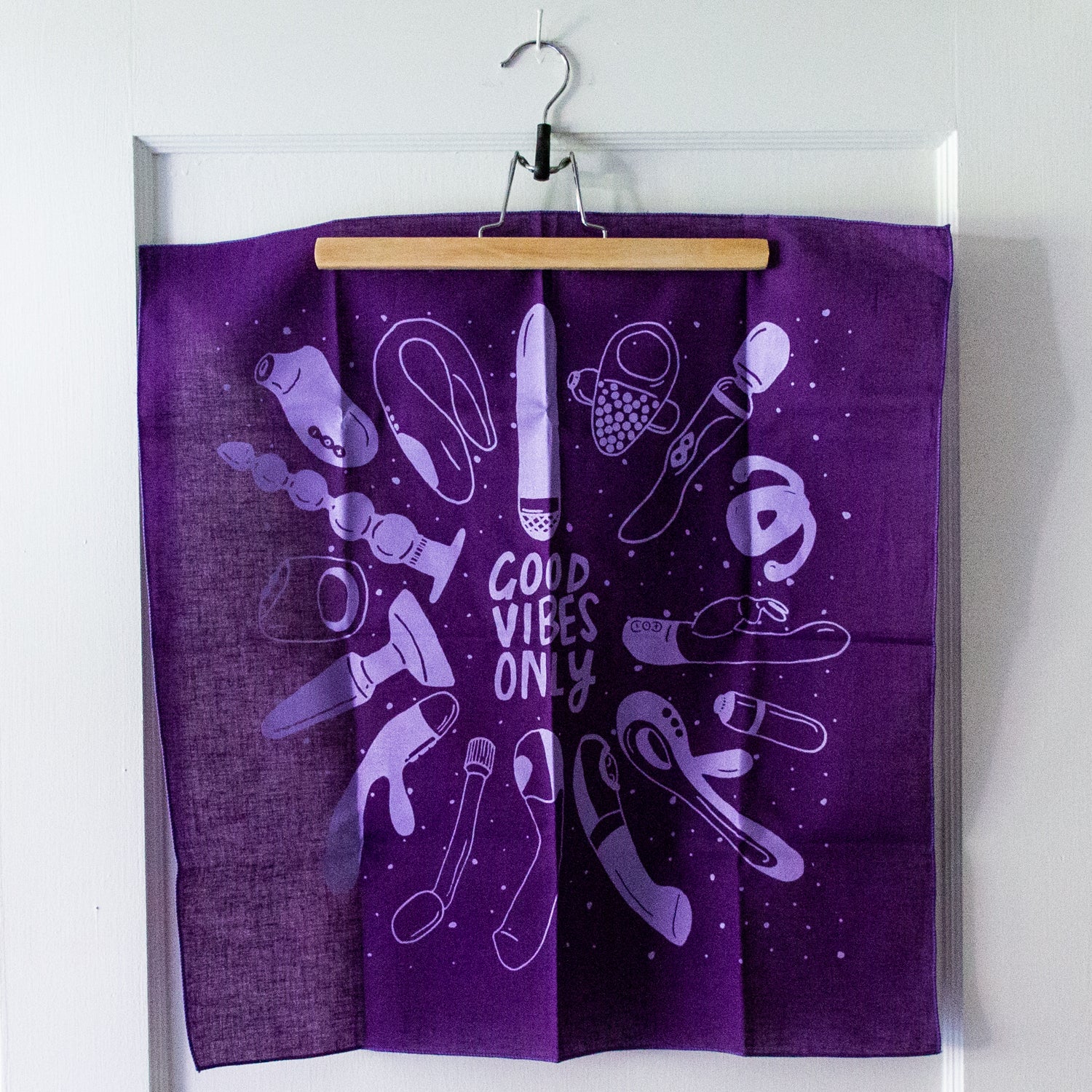 Good Vibes Only Bandana Purple