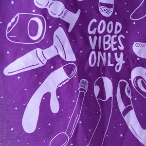 Good Vibes Only Bandana Purple